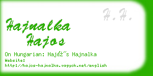 hajnalka hajos business card